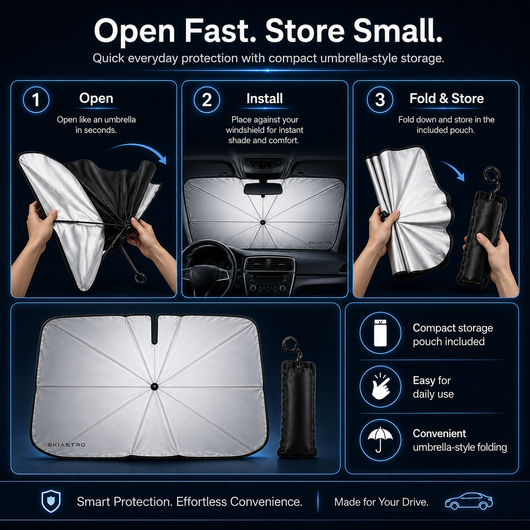 Skiatro - Foldable Car Windshield Sunshade